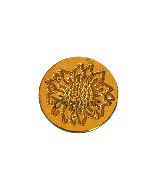 lakkstempel- wax sealing coin - Solsikke blomst 🌻 - til lakkstempel segl