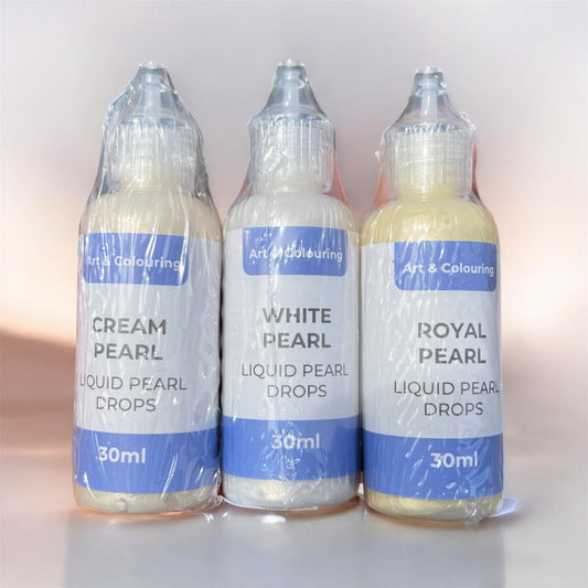 Crafters Companions - halvperler - Pearl Drops Pearl Tones- velg farge!
