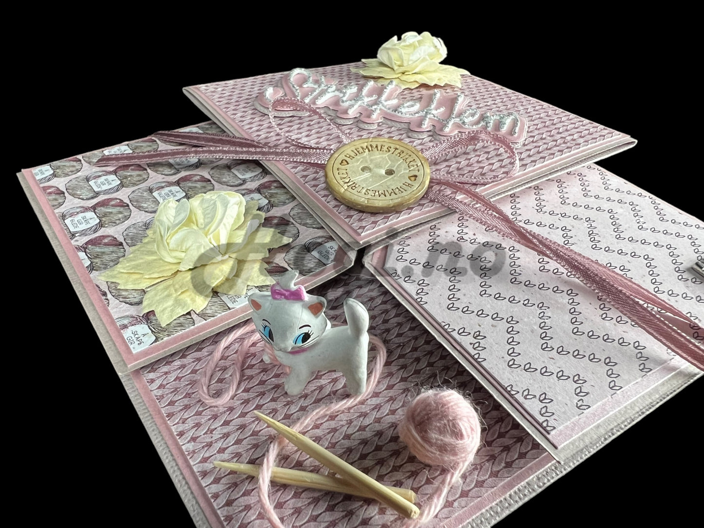 Hobbypakke/ hobbykit - Kort med enkel og gøy bretteteknikk