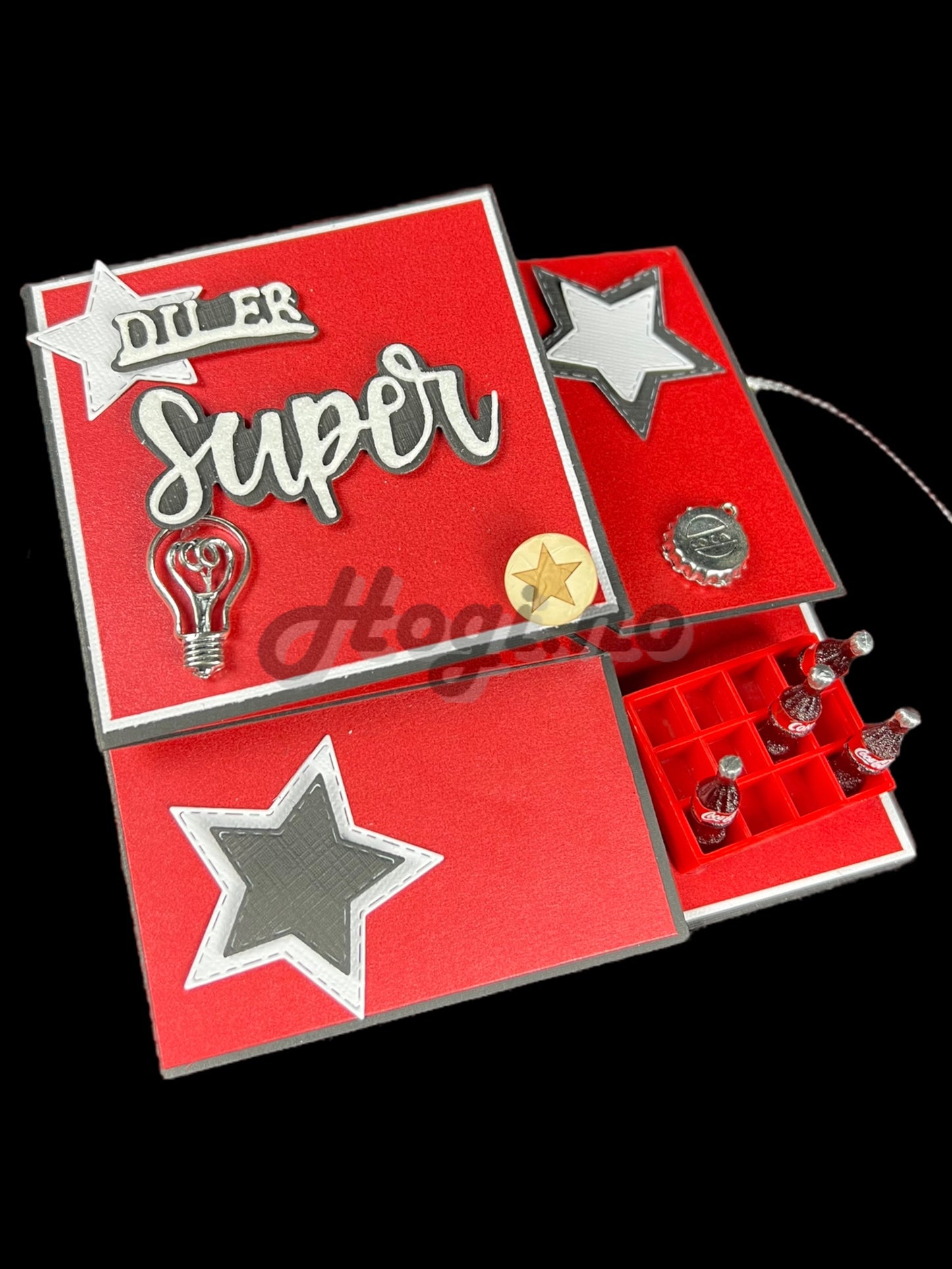 Hobbypakke/ hobbykit - Kort med enkel og gøy bretteteknikk