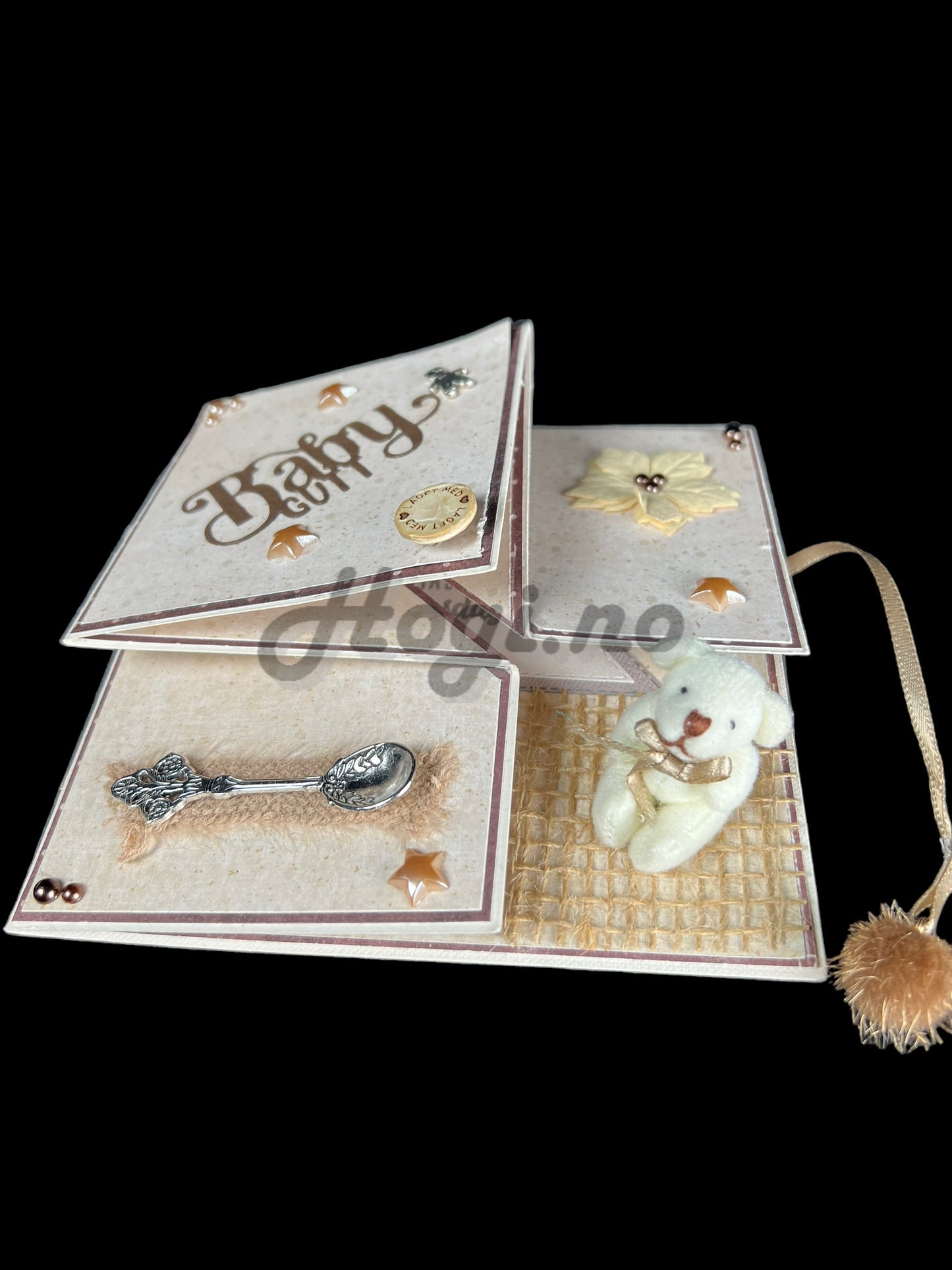 Hobbypakke/ hobbykit - Kort med enkel og gøy bretteteknikk