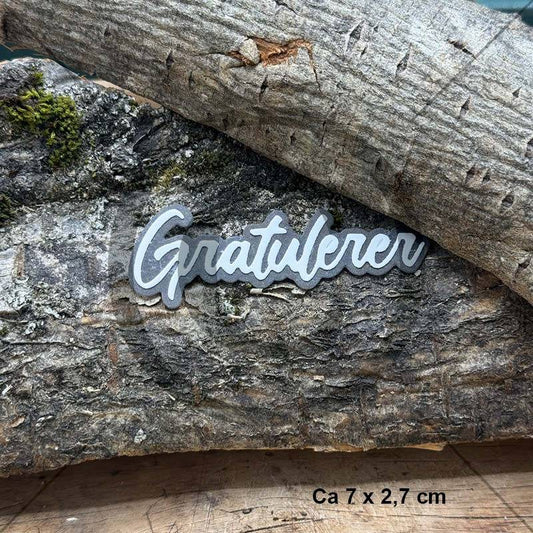 Papirdesign dies - Gratulerer 26 - PD191082