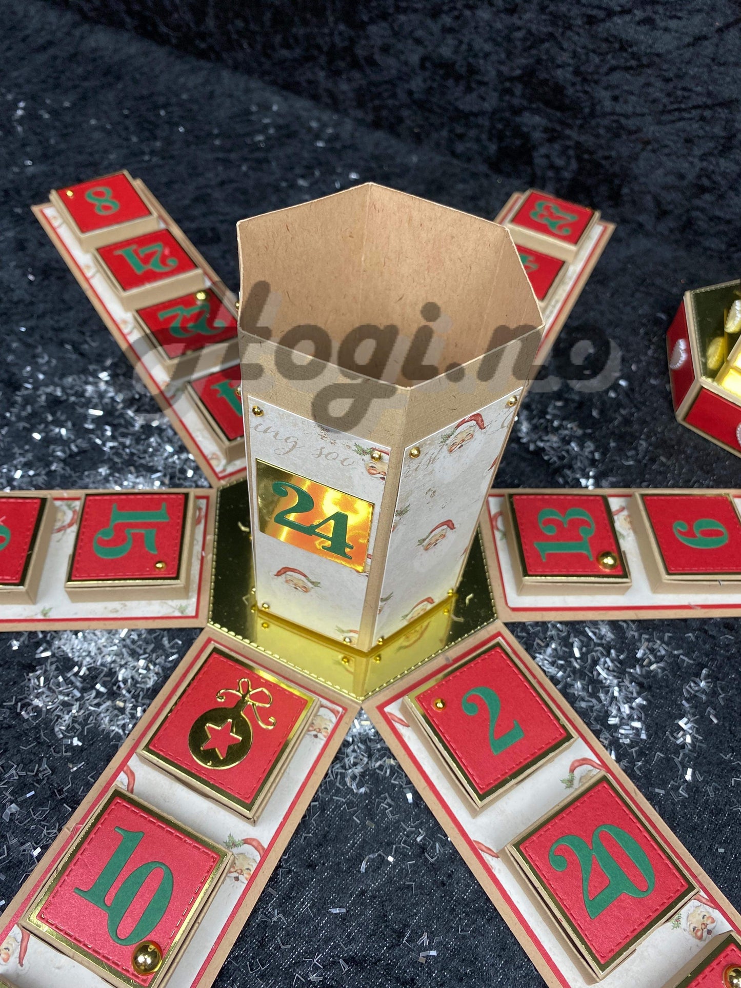 Hobbypakke - julekalender / adventskalender sekskantet