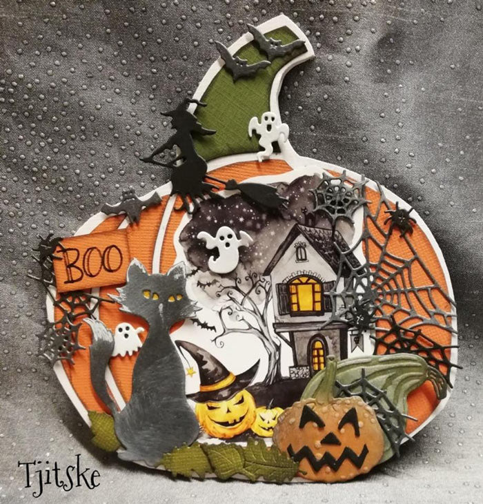 TILBUD! - 50% Happy Halloween A4 klippark - Marianne design - Vk9571