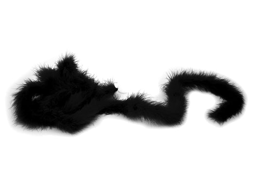 Marabu - Fjærboa - sort - 2m