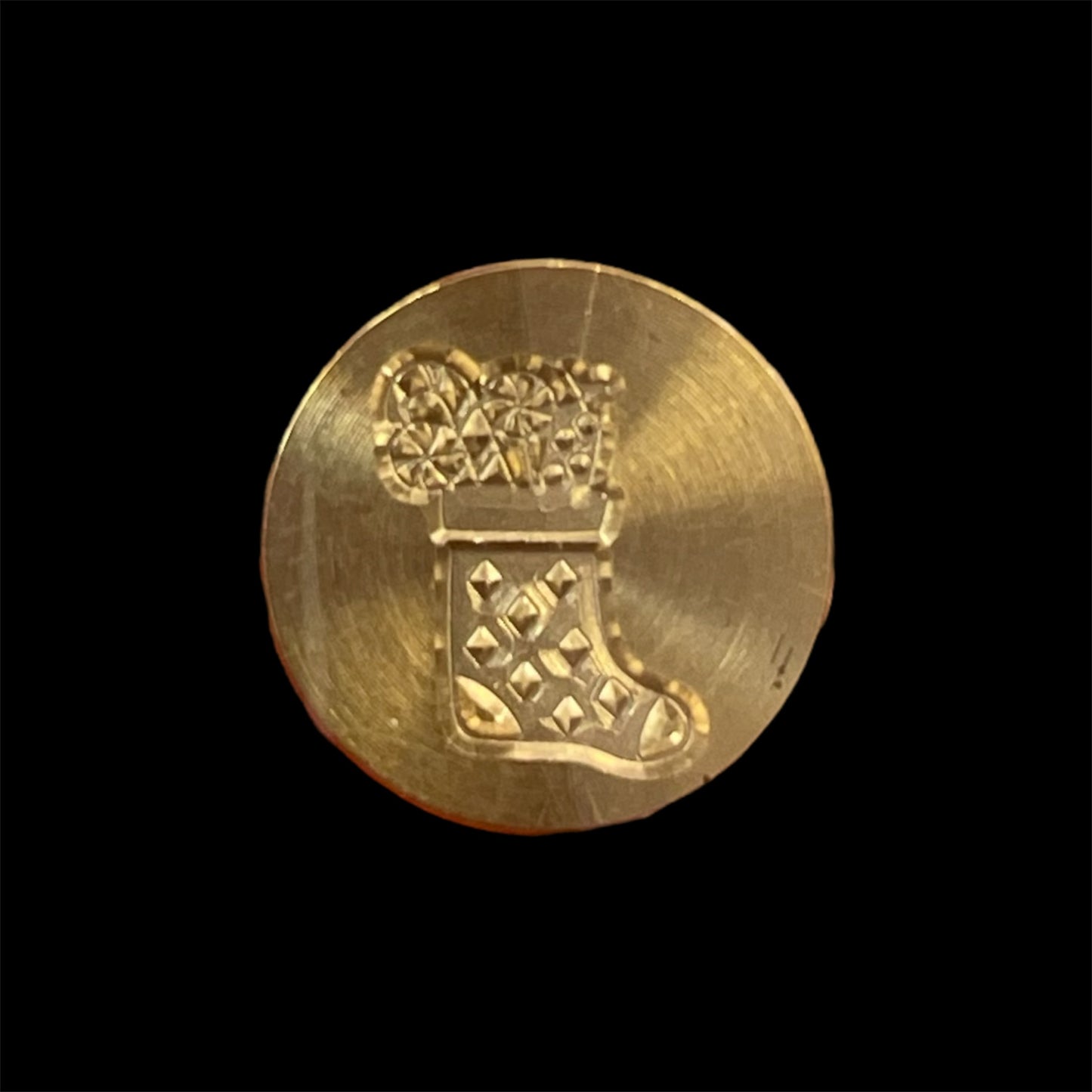 lakkstempel MINI - wax sealing coin - julesokk 🧦- til lakkstempel segl