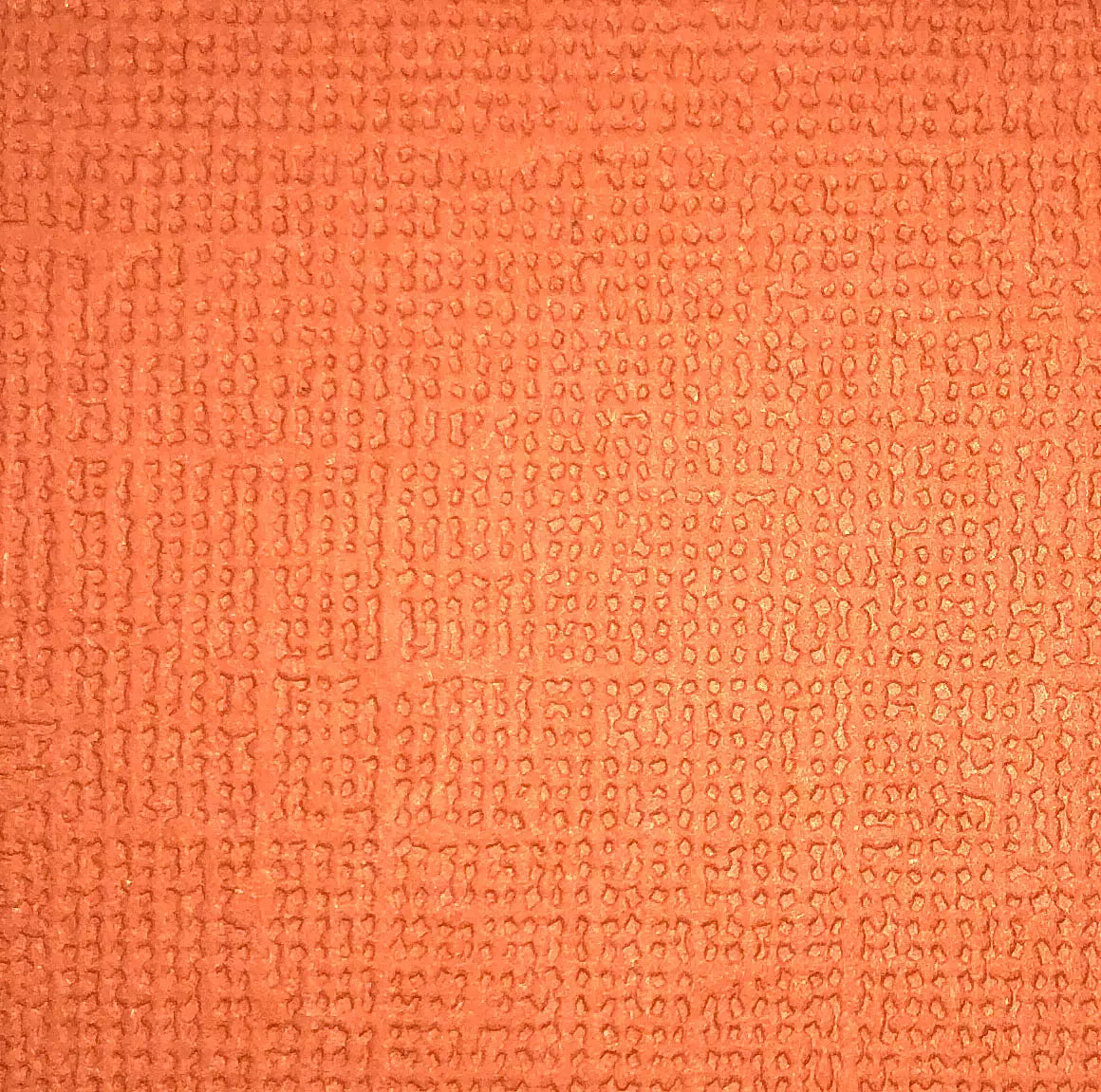 Ensfarget Kartong - Oransje / orange 12x12, 190g. Syrefri. Ensfarget med linstruktur