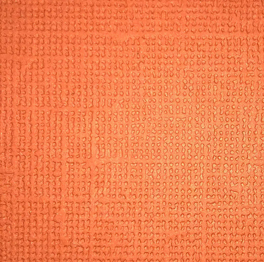 Ensfarget Kartong - Oransje / orange 12x12, 190g. Syrefri. Ensfarget med linstruktur