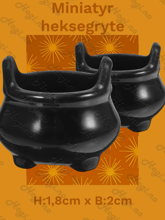 3D mini heksegryte / trollmanngryte