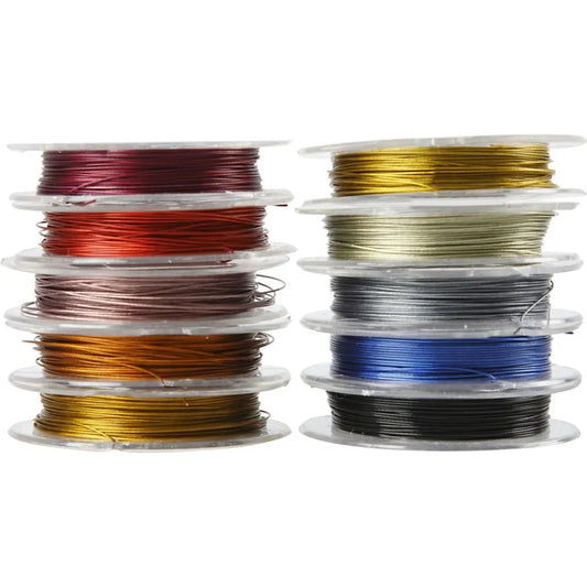 Smykke wire 0,38mm 10m