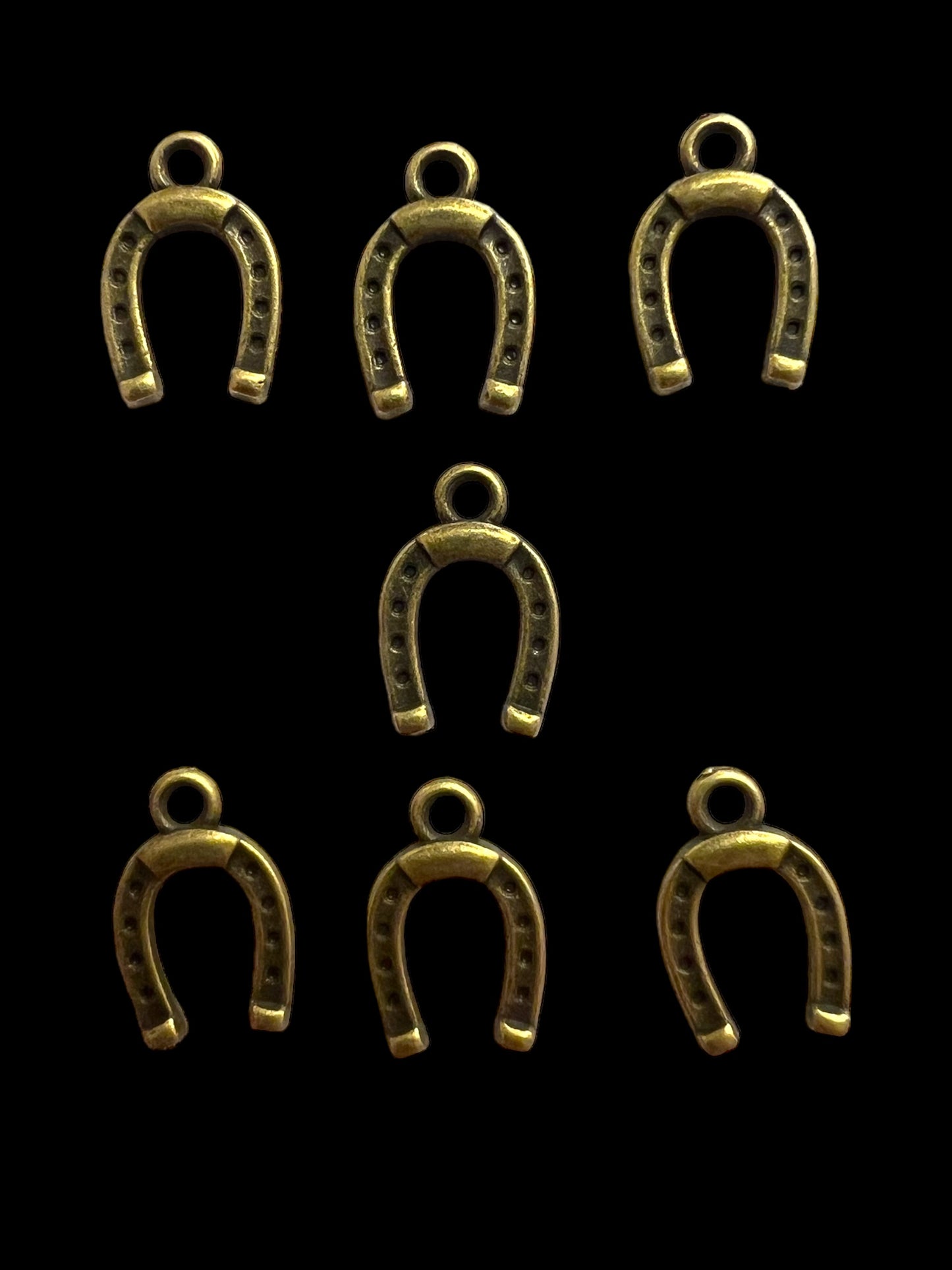 Charms - miniatyr - hestesko 1cm x 1cm