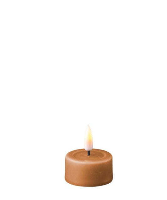 LED Tealight Candle / Te-led lys - karamell / lys brun RF-0078