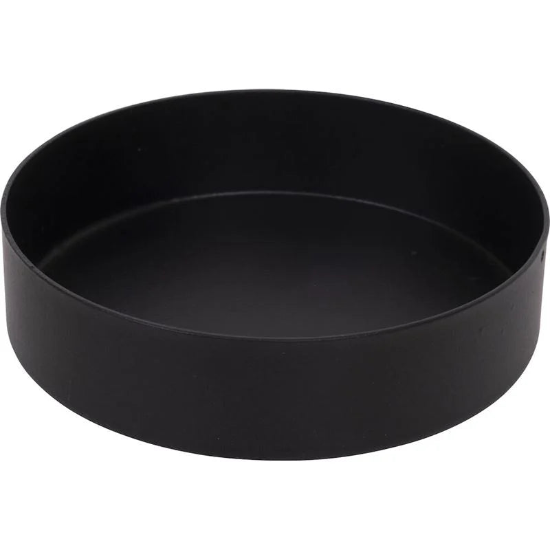 Lysholder på pinne  til kubbelys D: 8cm - svart
