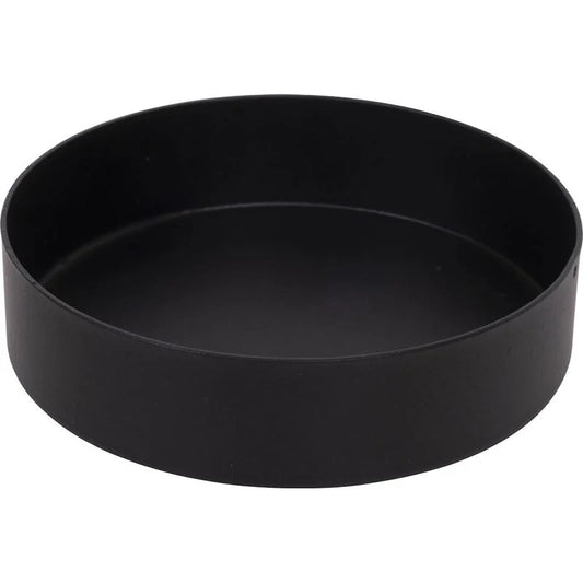 Lysholder på pinne  til kubbelys D: 8cm - svart