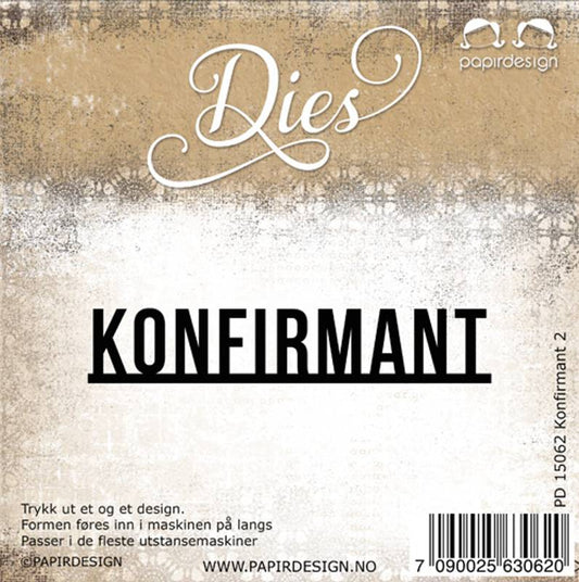 Papirdesign dies - konfirmant 2 PD 15062