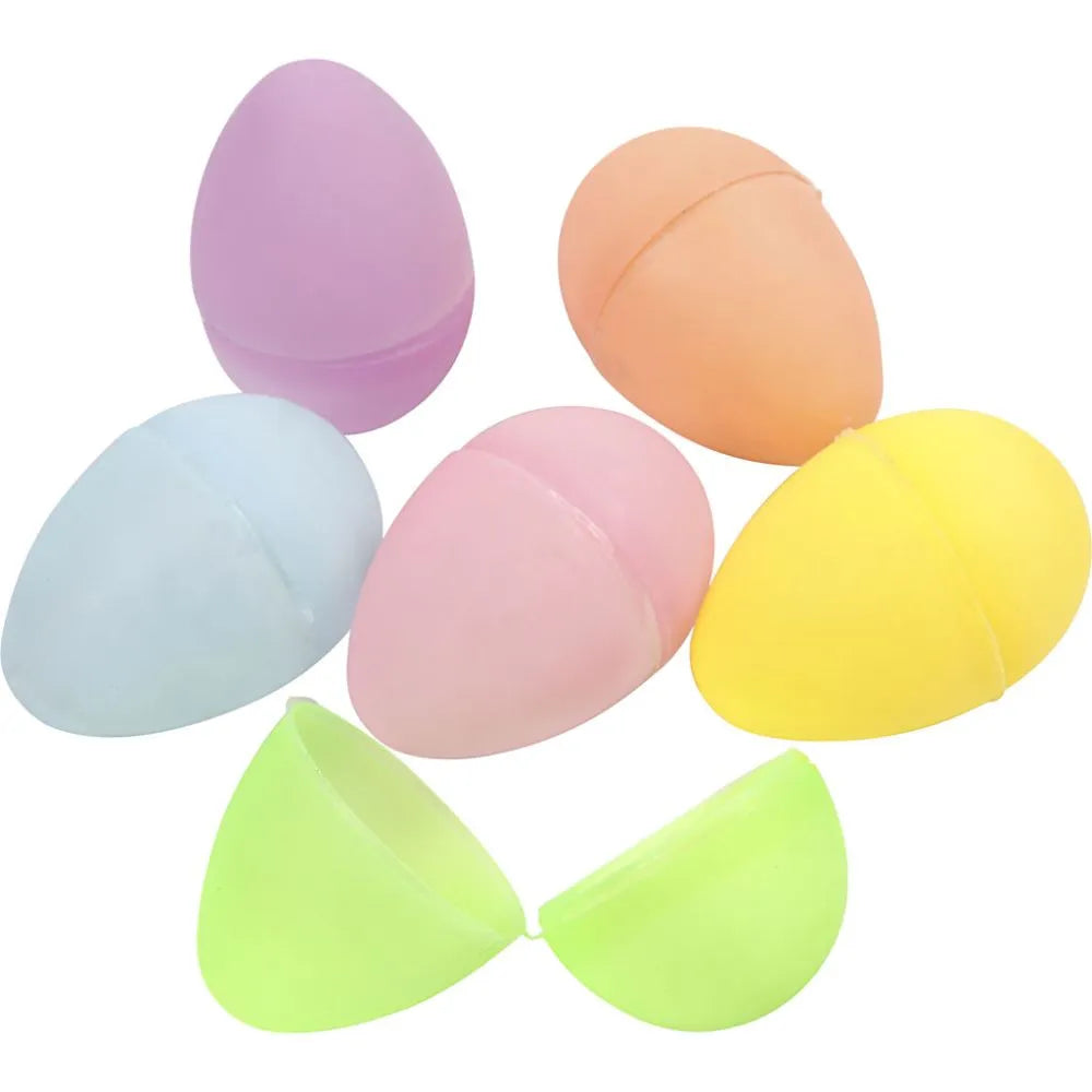 Egg 24 stk pastellfarget - H: 6cm - assortert farge ( delbar )