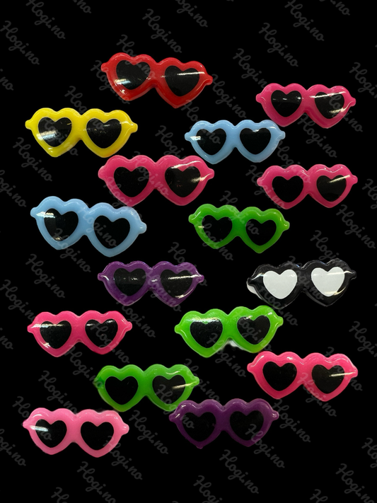 NYHET! Charms / miniatyr - Solbriller 4stk stk i pk