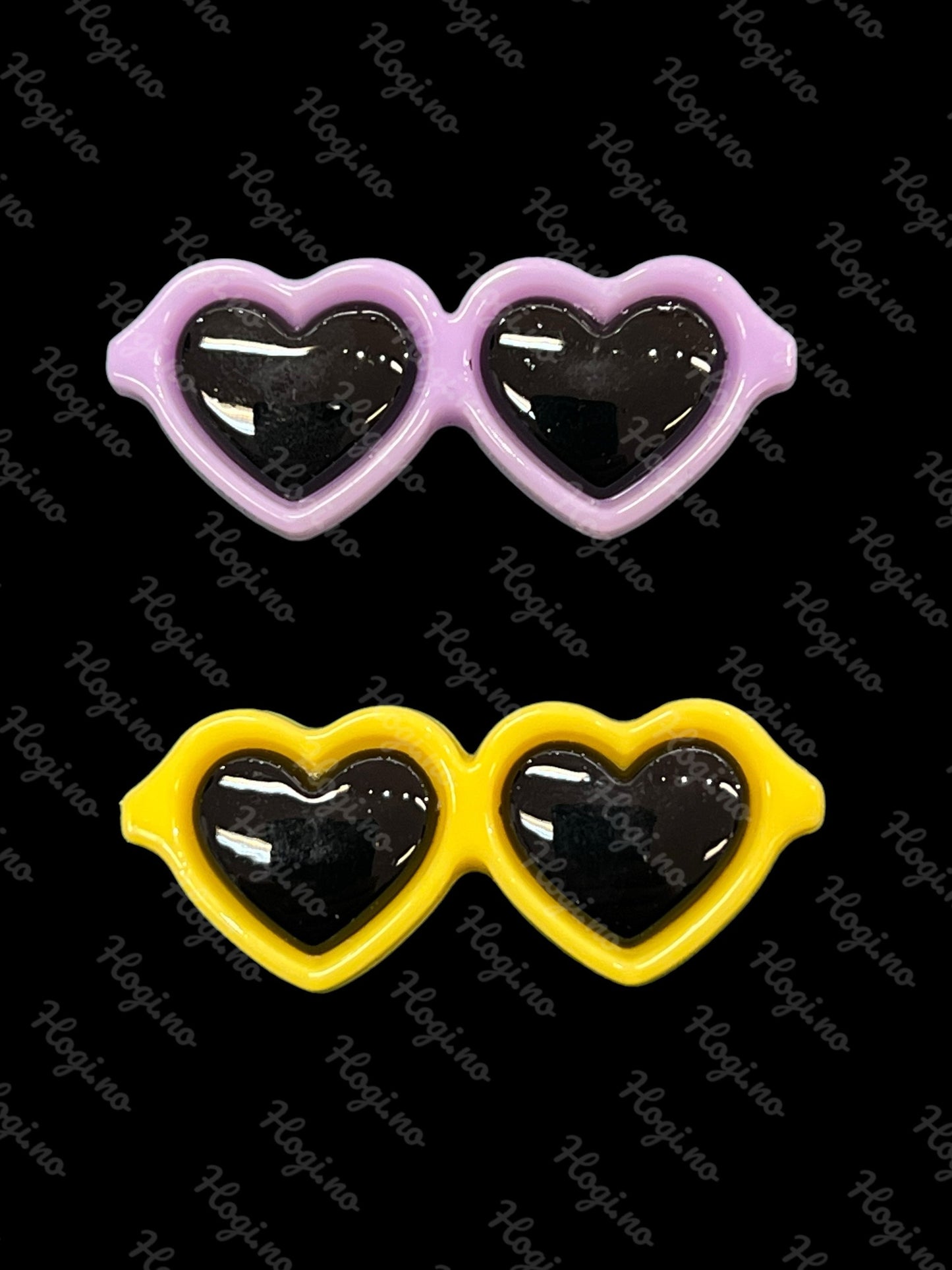 Charms/ miniatyr - Hjerteformede solbriller TILBUD! 3 for 2