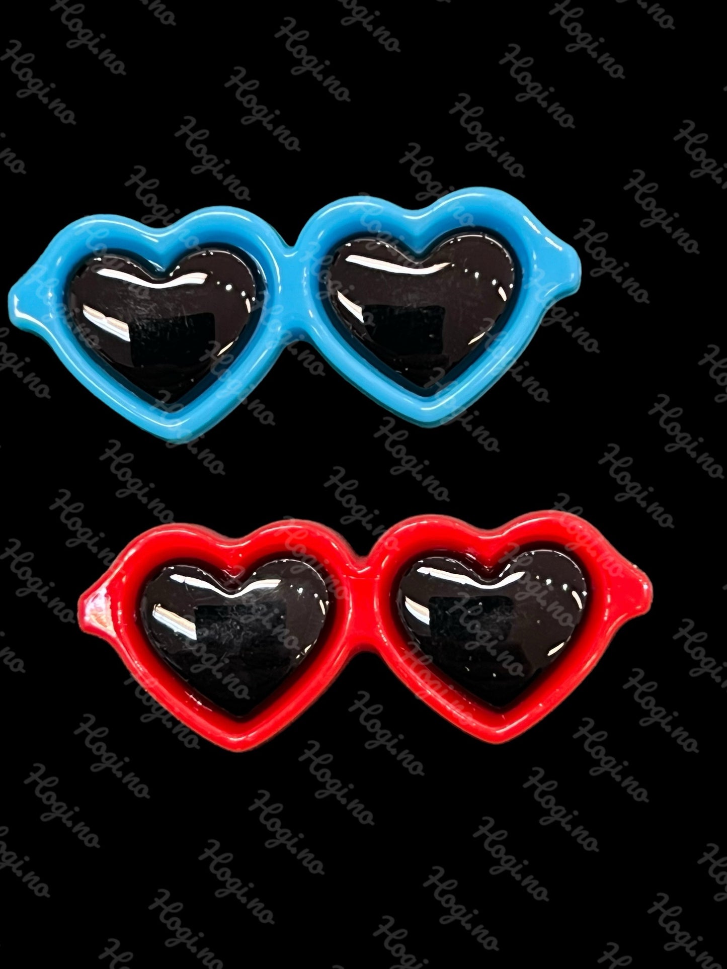 Charms/ miniatyr - Hjerteformede solbriller TILBUD! 3 for 2