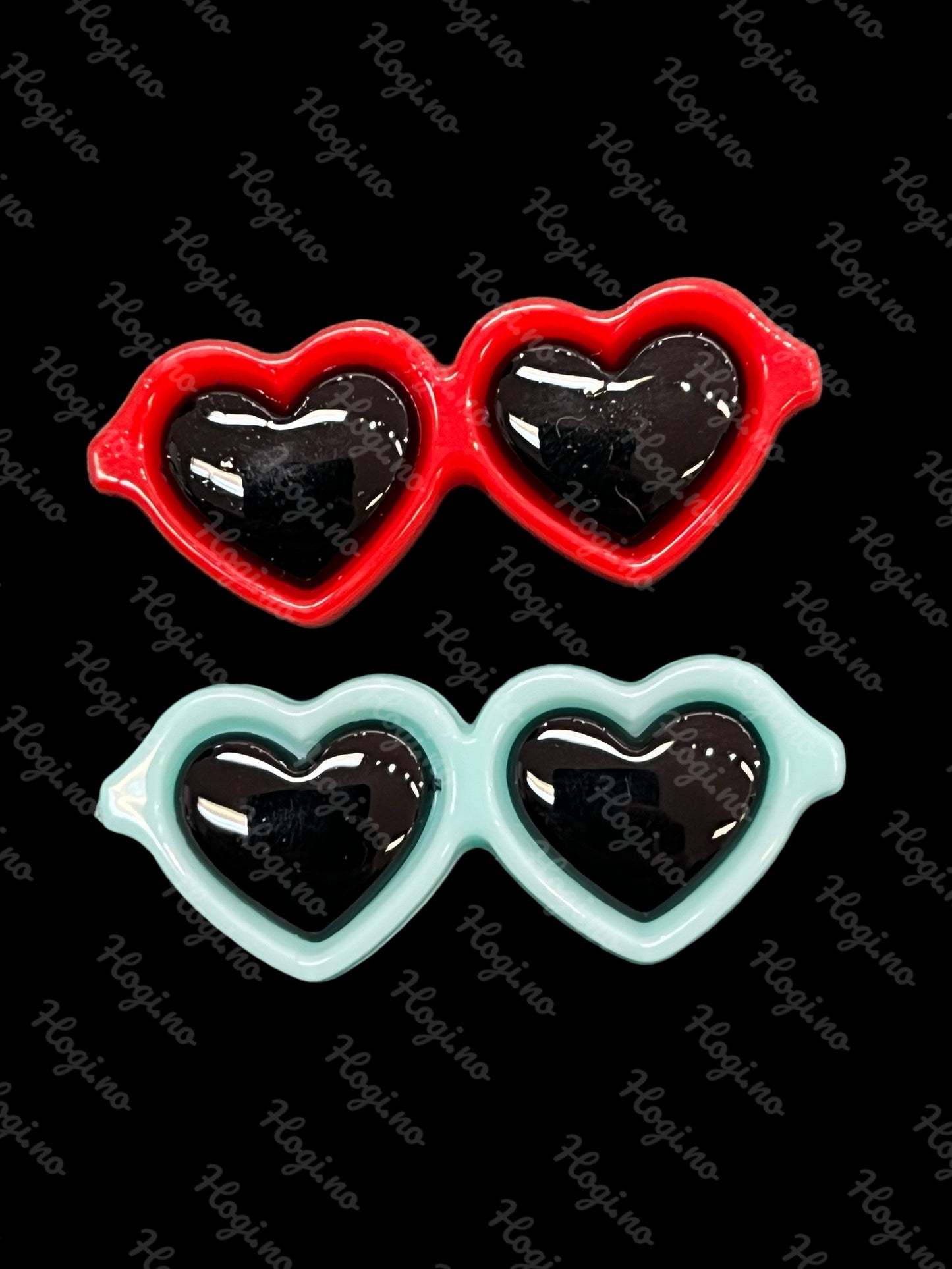 Charms/ miniatyr - Hjerteformede solbriller TILBUD! 3 for 2