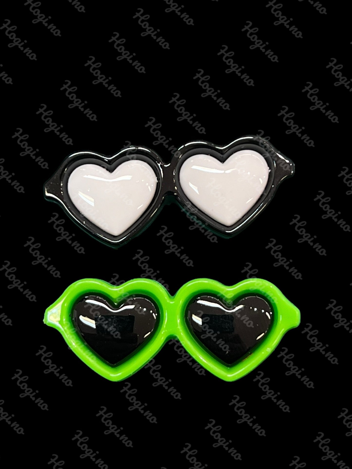 Charms/ miniatyr - Hjerteformede solbriller TILBUD! 3 for 2