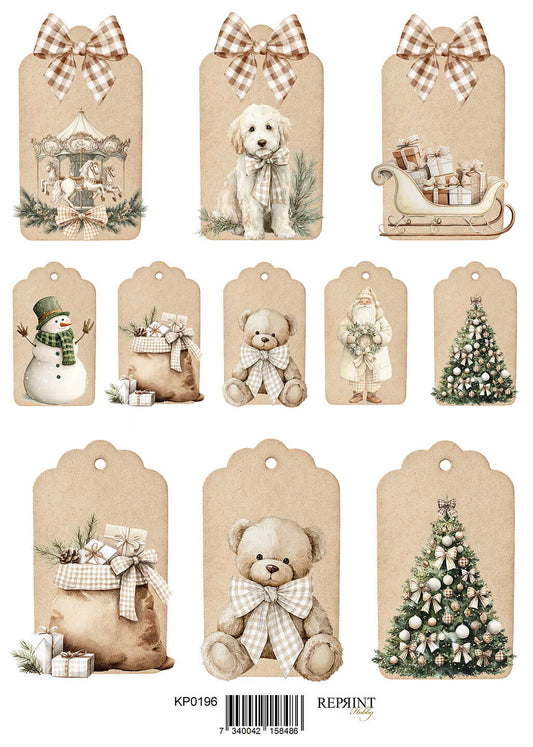 Reprint -  Klippark -Cozy Christmas Tags