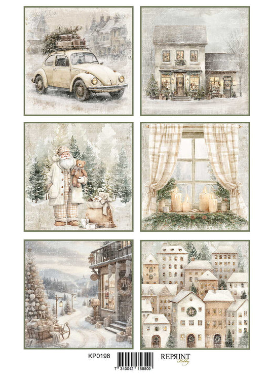 Reprint -  Klippark -Cozy Christmas Tags 2 - A4