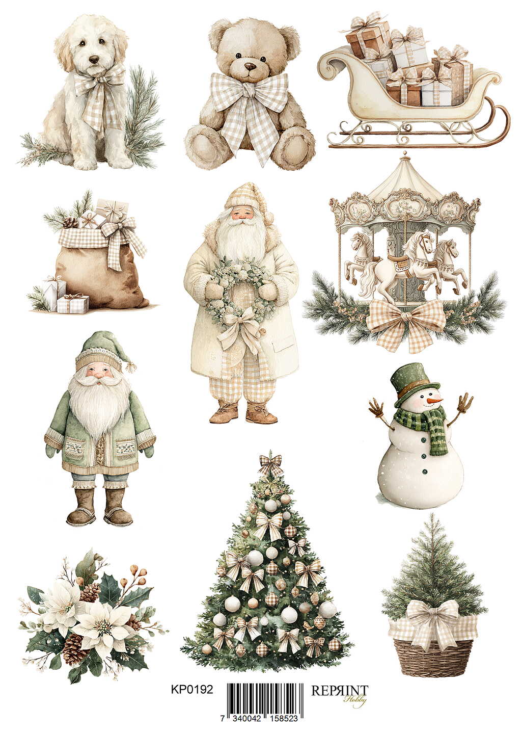 Forhåndsbestill nå! Kommer snart! Reprint -  Klippark -Cozy Christmas - A4