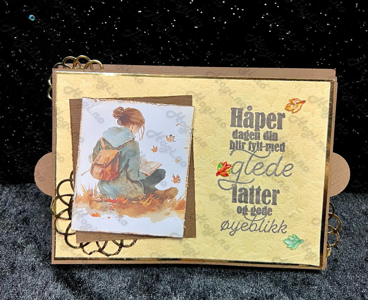 Hobbypakke/ hobbykit - Gøyalt kort med spennende effekt