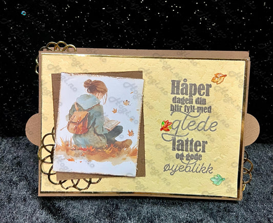 Hobbypakke/ hobbykit - Gøyalt kort med spennende effekt