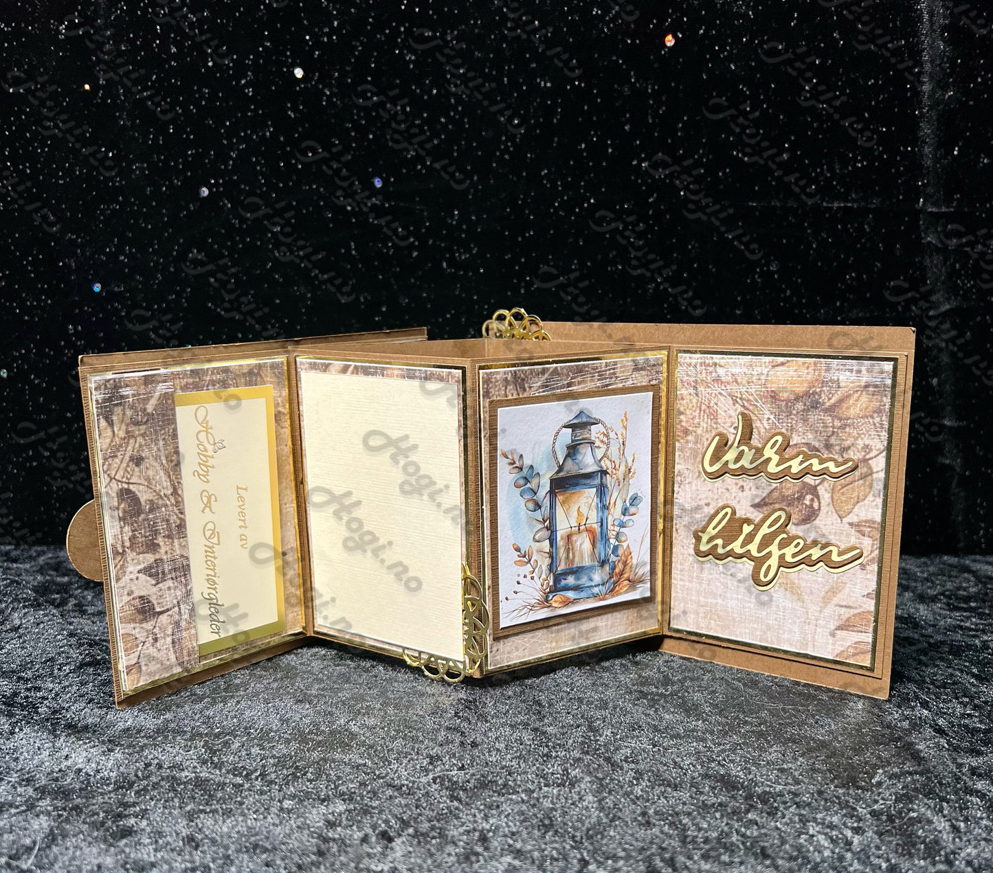 Hobbypakke/ hobbykit - Gøyalt kort med spennende effekt