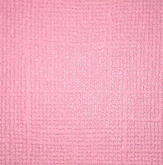 Ensfarget kartong - Petal pink 12x12, 190g. Syrefri. Ensfarget med linstruktur