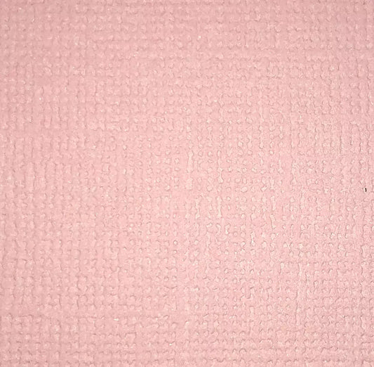 Ensfarget kartong - baby pink / baby rosa  12x12, 190g. Syrefri. Ensfarget med linstruktur