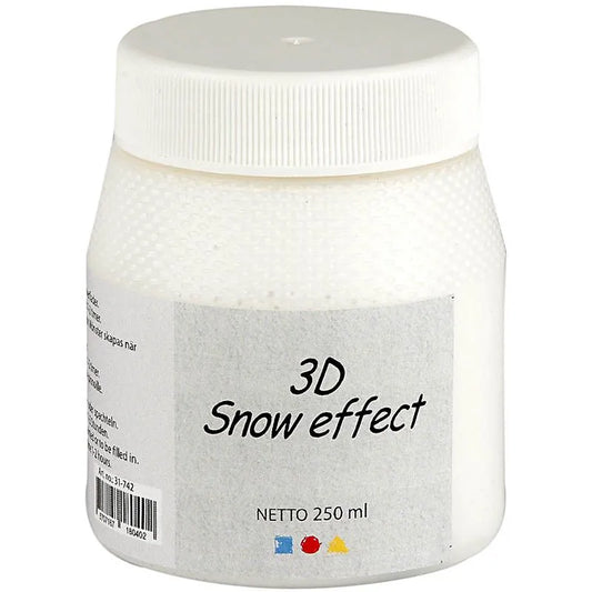 3D snø/ modelleringspasta, finkornet,  3D snow effect  250ml