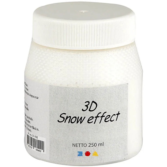 3D snø/ modelleringspasta, finkornet, 3D snow effect 250ml