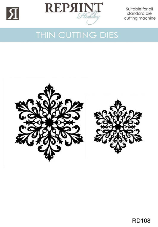 Forhåndsbestill nå! Kommer snart! Reprint - Dies - Cozy Christmas Snøfnugg 2 stk
