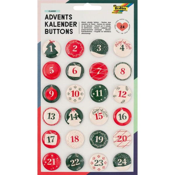 Kalendertall Buttons