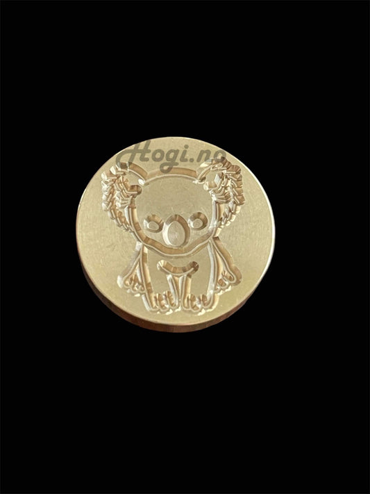 lakkstempel- wax sealing coin - koala- lakkstempel segl