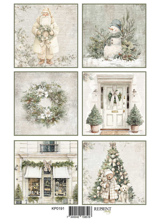 Reprint -  Klippark -Cozy Christmas Tags - A4