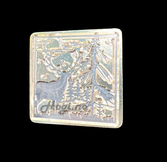 lakkstempel- wax sealing coin - skogens konge 3 - 2,5cm x 2,5cm - til lakkstempel segl