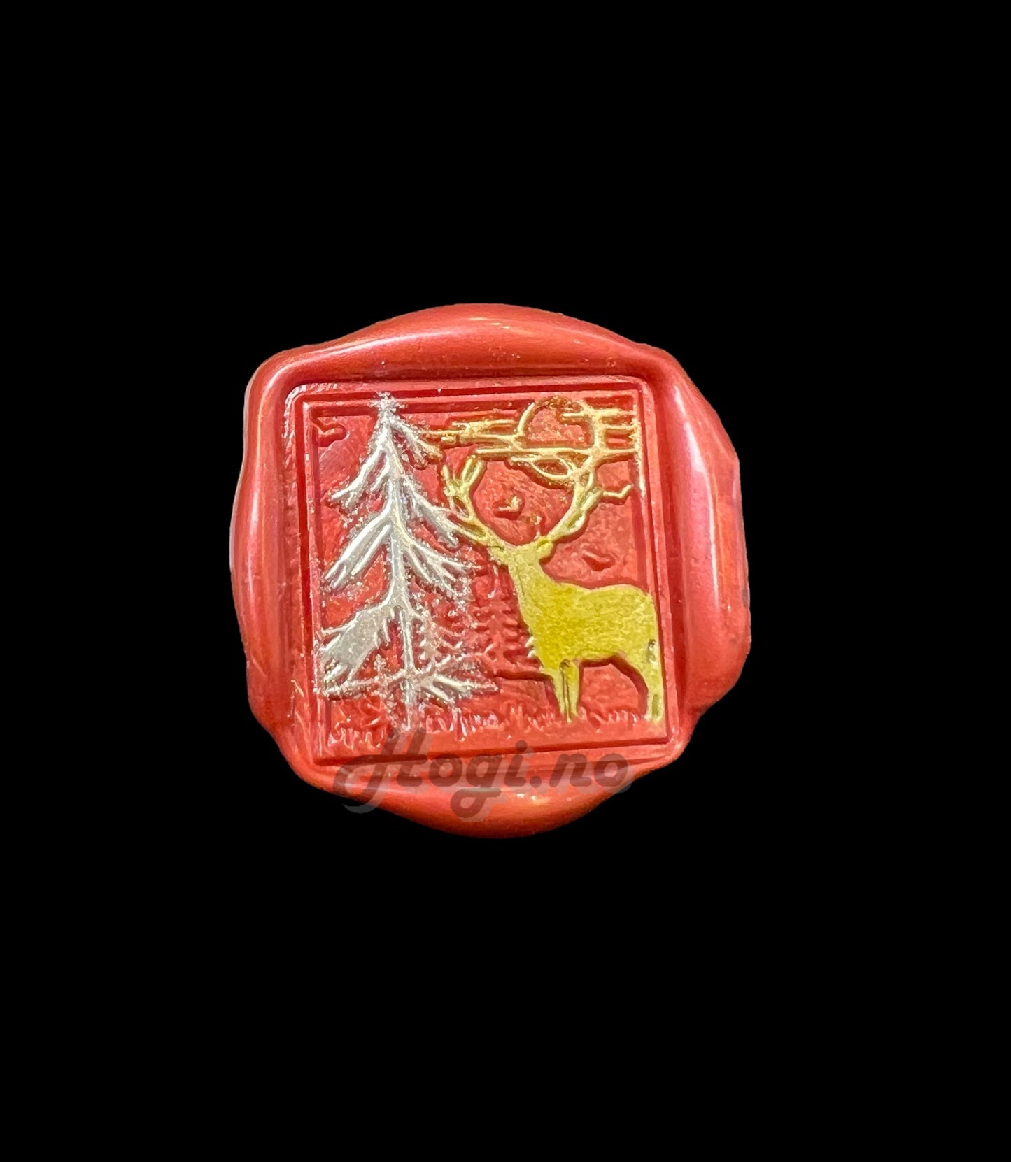 lakkstempel- wax sealing coin - skogens konge 3 - 2,5cm x 2,5cm - til lakkstempel segl
