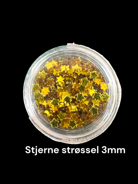 Paljetter mini gullfargede stjerner