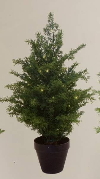 Tuja natur 90cm med 40 led lys