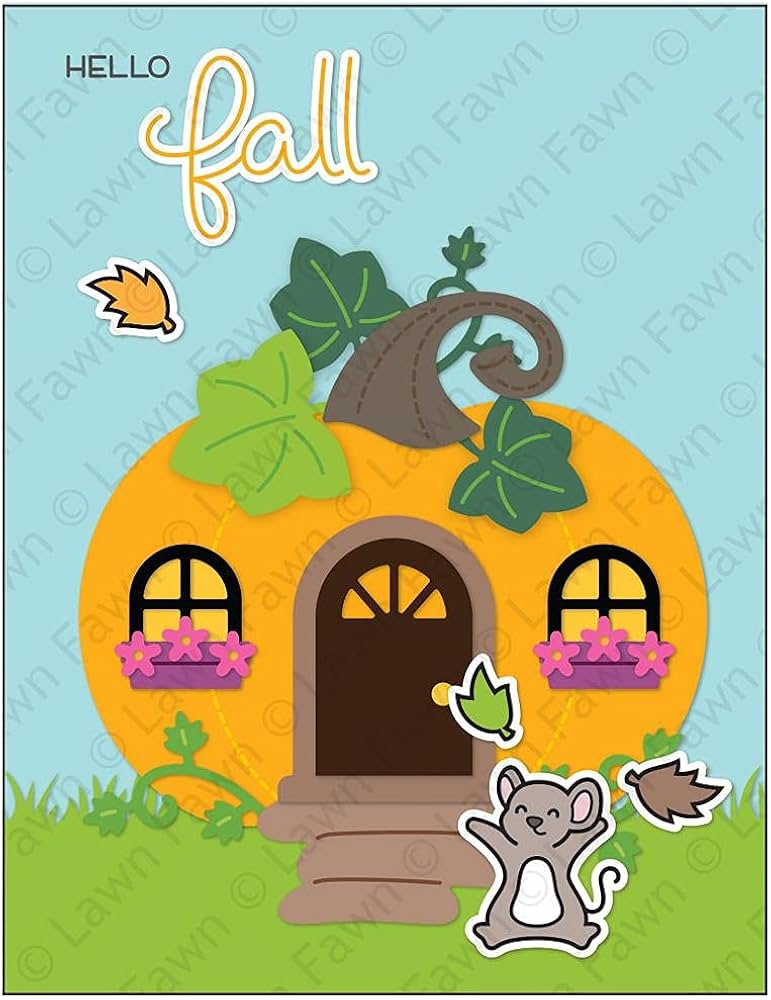 Lawn Fawn Pumpkin House Dies