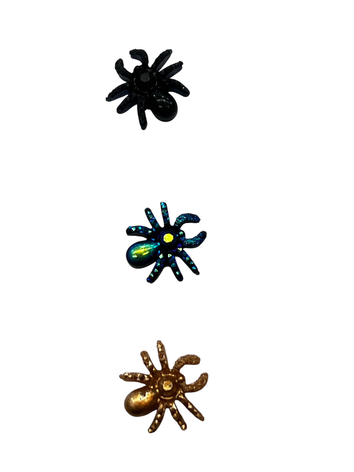 Charms - miniatyr - metallcharms - edderkopp ass farge