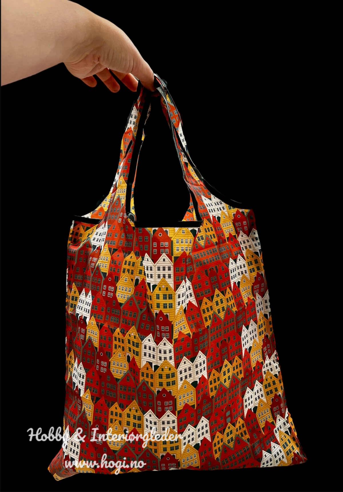 Handlenett - shopping bag  m/bryggen motiv