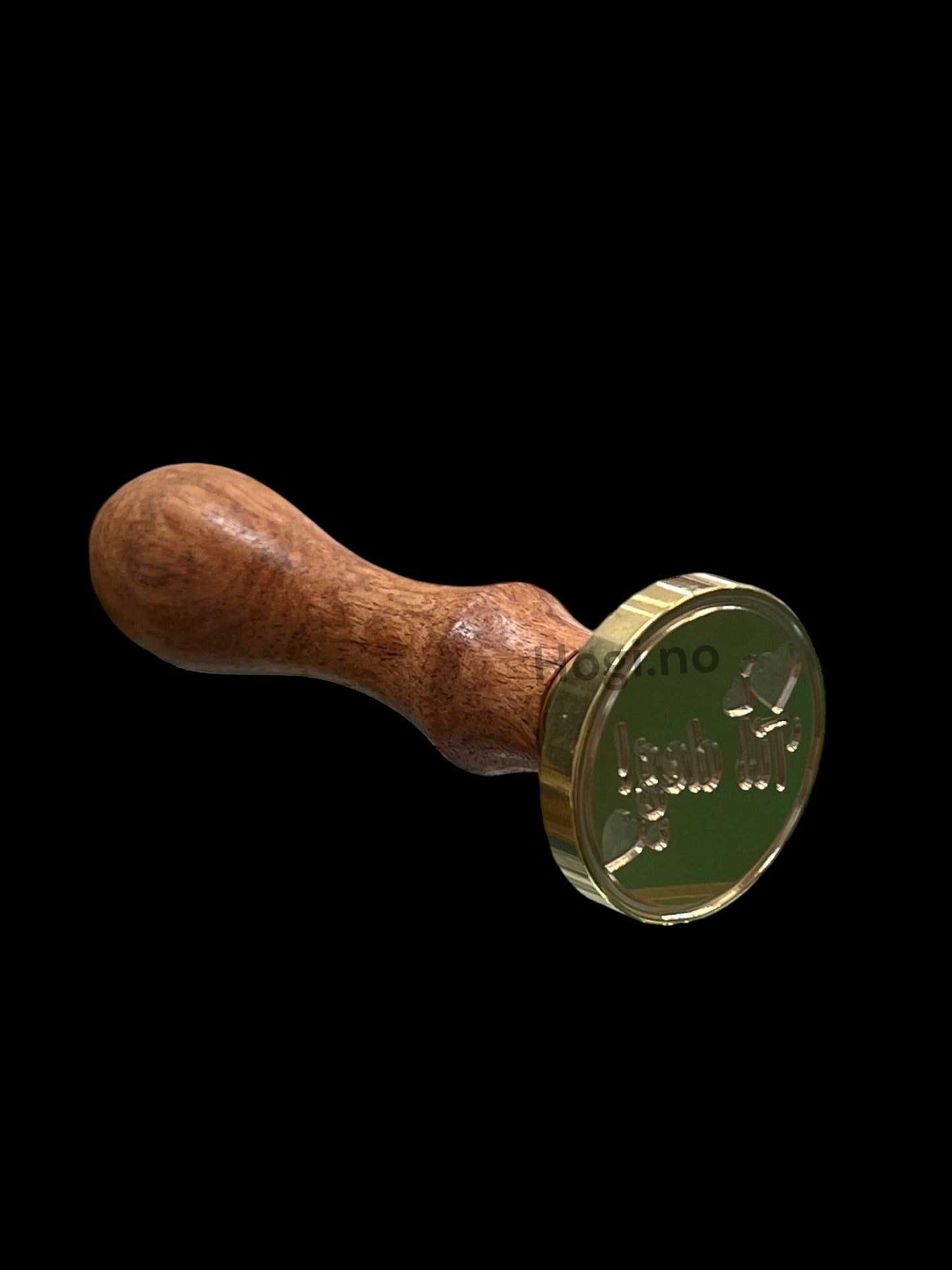 EKSKLUSIV NYHET! Hogi.no’s design: «Til deg» lakkseglstempel. Komplett -stempel med håndtak