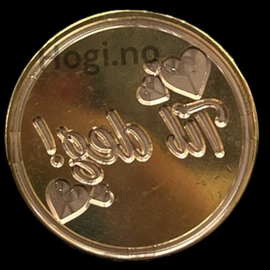EKSKLUSIV NYHET! Hogi.no’s design: «Til deg» lakkseglstempel. Komplett -stempel med håndtak