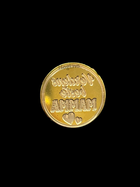 EKSKLUSIV NYHET! Hogi.no’s design: «Verdens beste MAMMA » lakkseglstempel. Komplett -stempel med håndtak