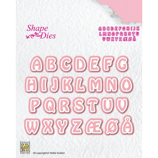Nellie snellen - Shape dies - Alphabet 3 Capital Letters 29stk